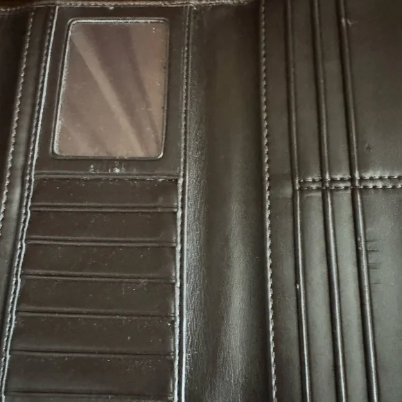 COACH Signature Monogram Wallet and Checkbook Case Set - Picture 5 of 10